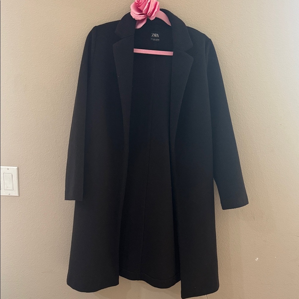 Zara Women's Elegant chocolate brown Trench Coat